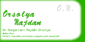 orsolya majdan business card