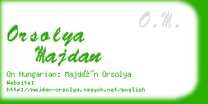 orsolya majdan business card